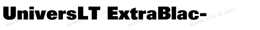 UniversLT ExtraBlac字体转换